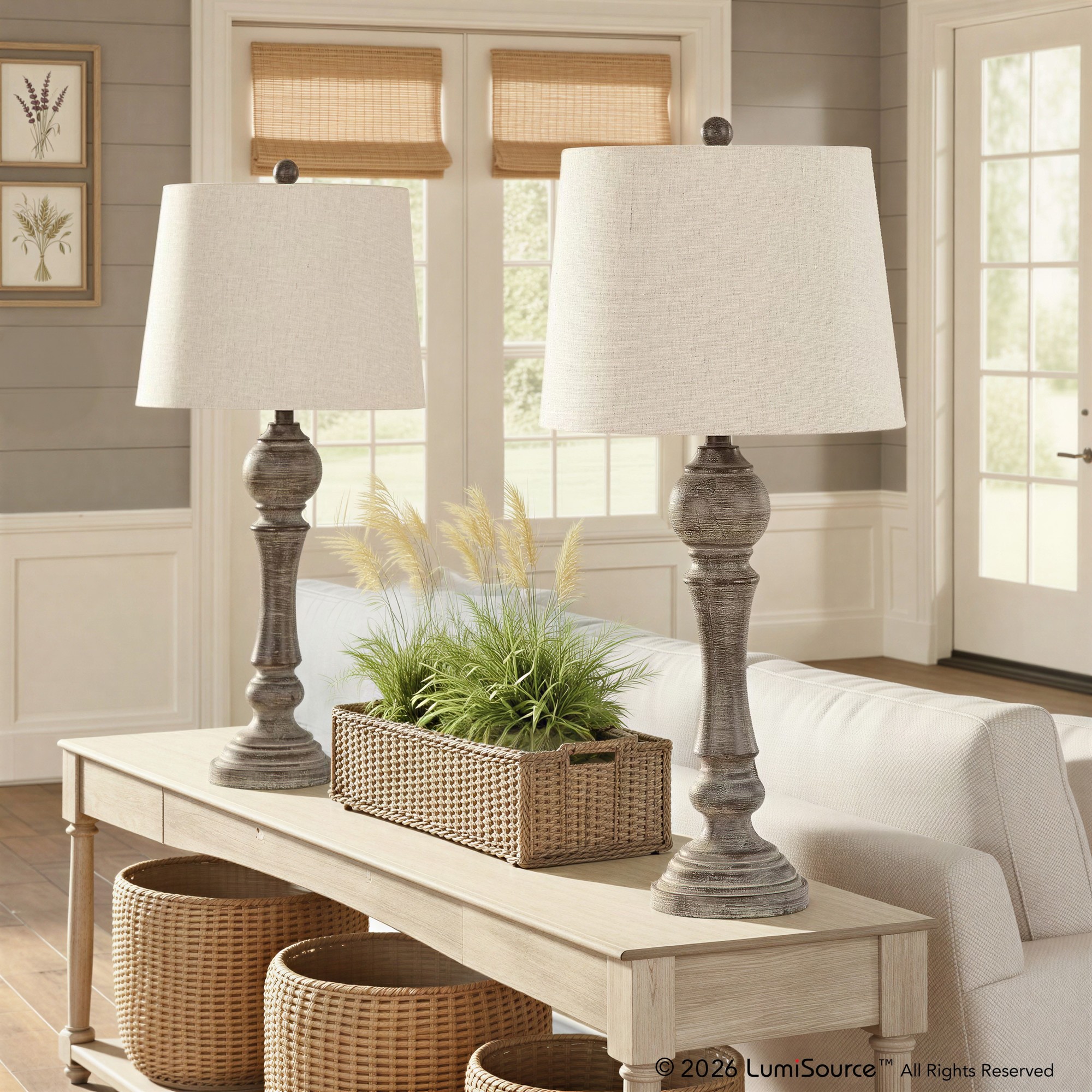 Winston 32" Polyresin Table Lamp - Set Of 2